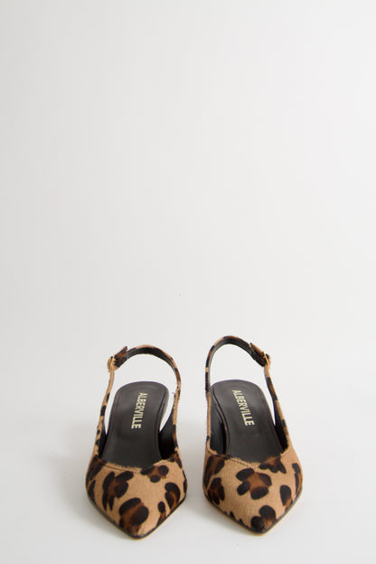 Valkyria Pumps i Leopard Läder