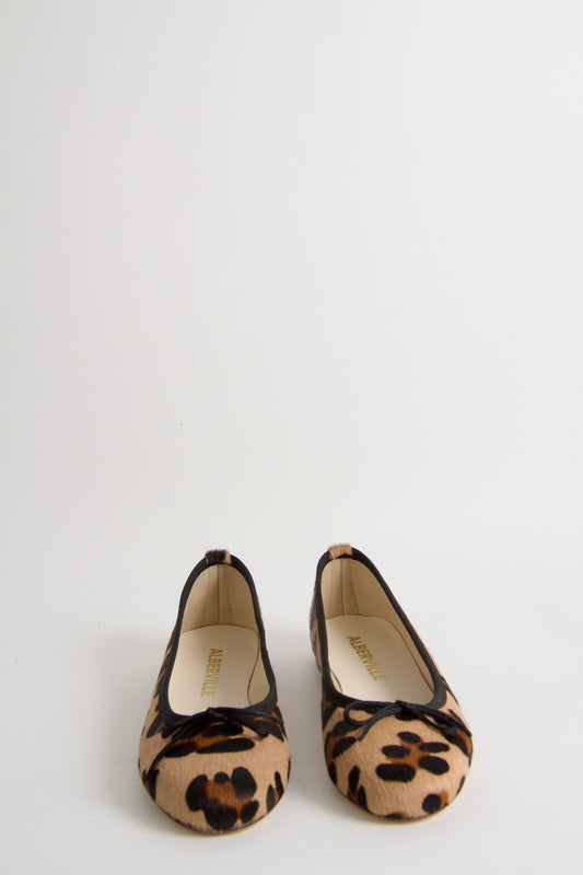 Vanessa Leopard Ballerina Shoes