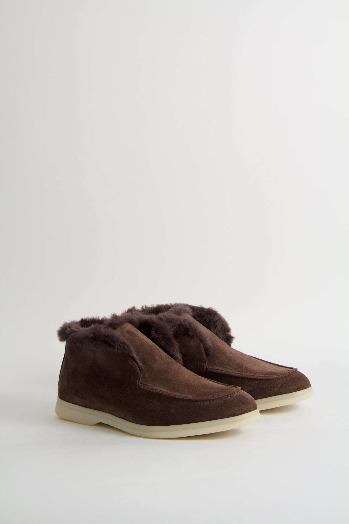 Wiveca Dark Brown Fur Boots