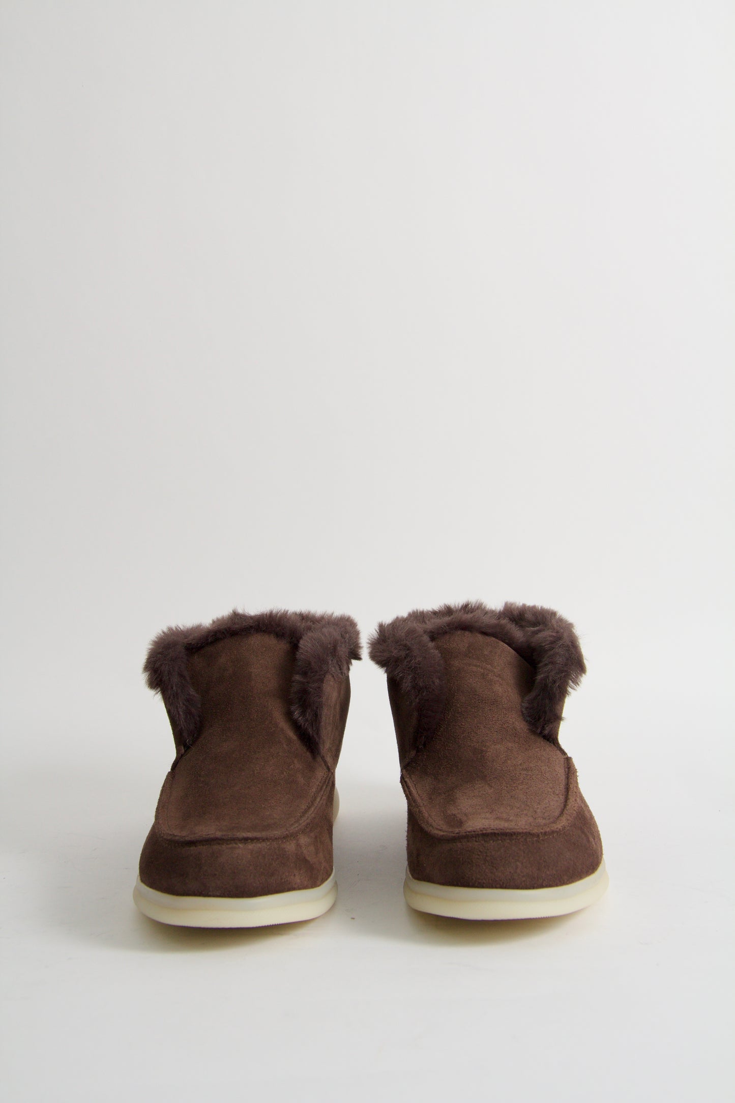 Wiveca Dark Brown Fur Boots