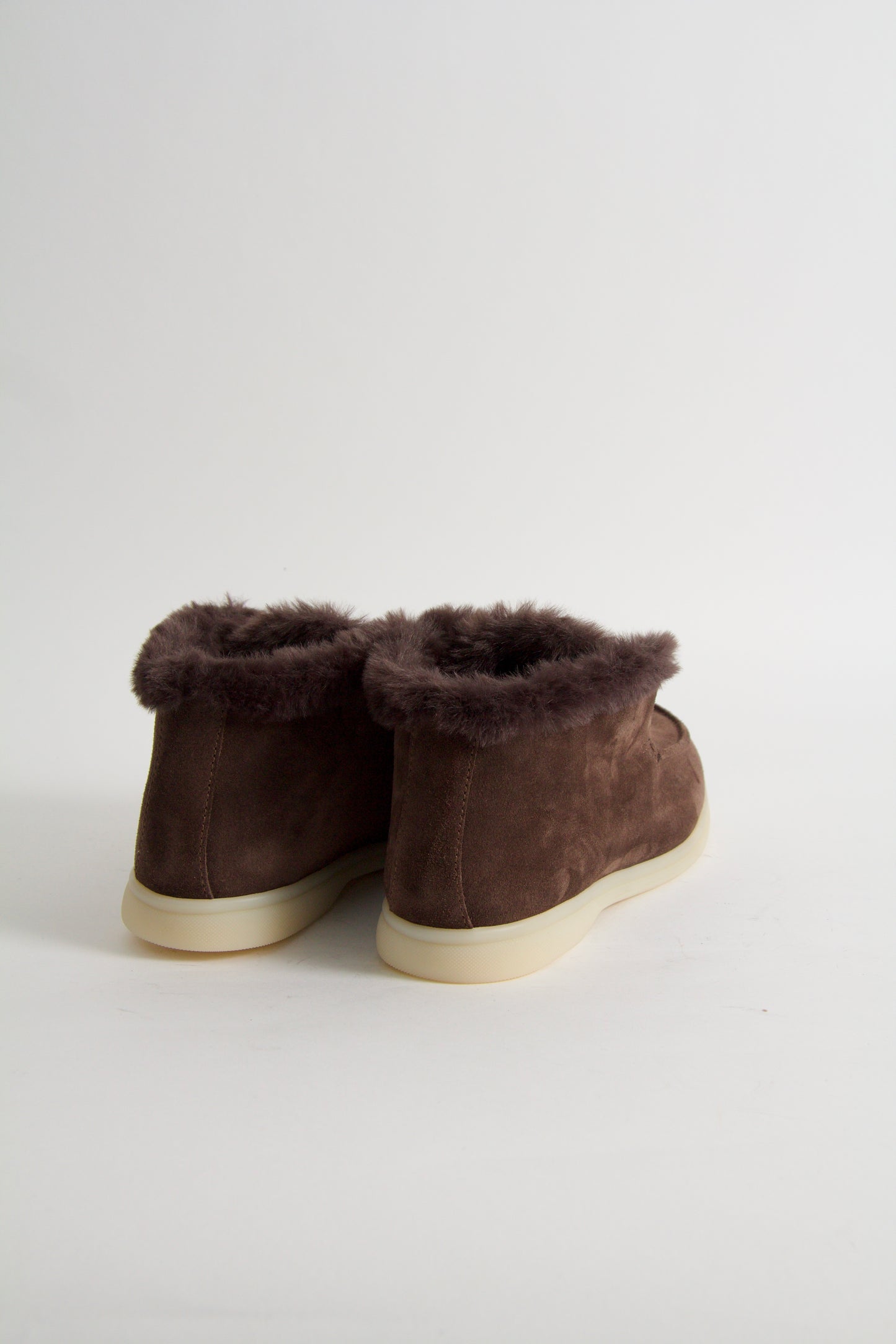Wiveca Dark Brown Fur Boots