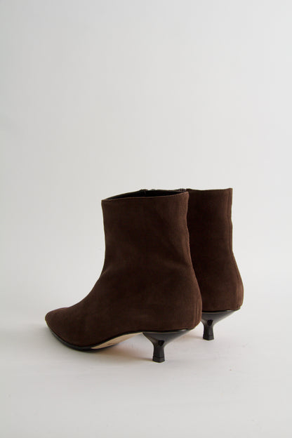 Yolanda Boots i Choklad Brun Mocka