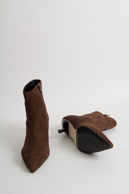 Yolanda Boots i Choklad Brun Mocka