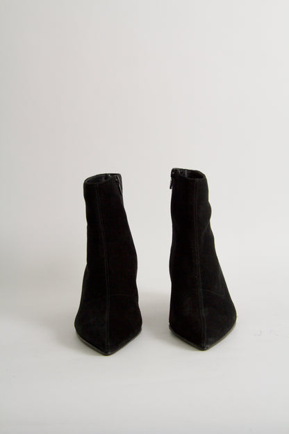 Yolanda Boots i Svart Mocka