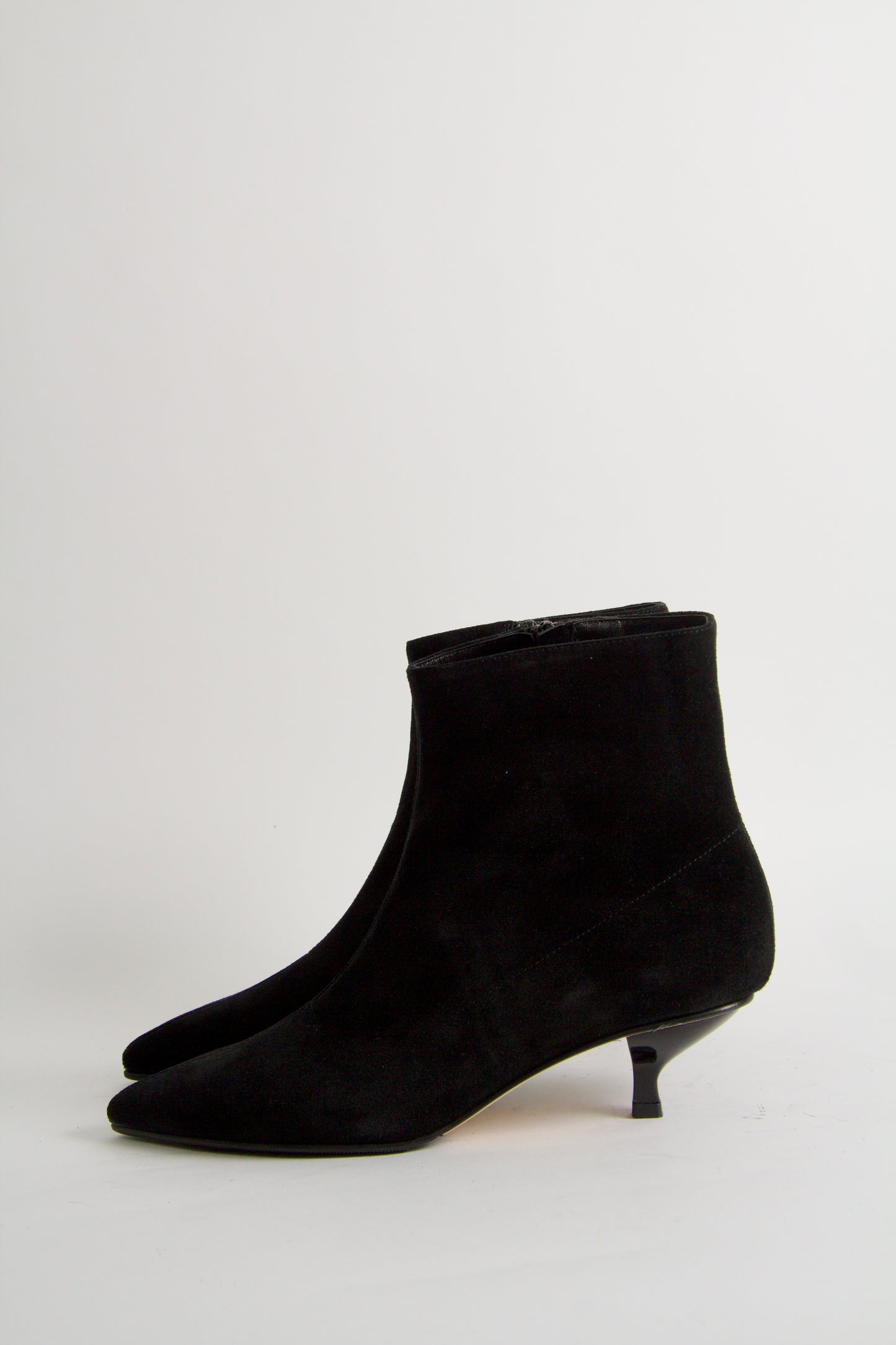 Yolanda Black Suede Boots