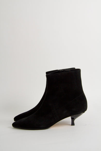 Yolanda Boots i Svart Mocka