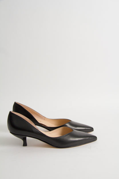 Ylva Pumps i Svart Skinn