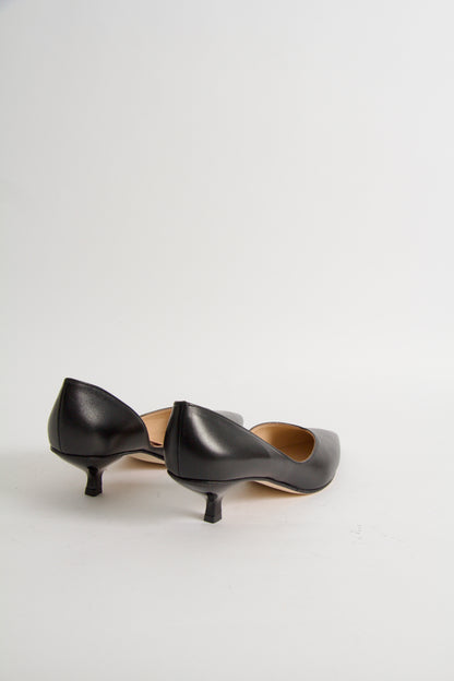 Ylva Pumps i Svart Skinn