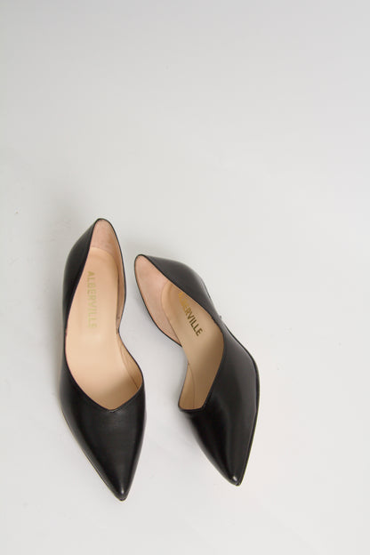 Ylva Pumps i Svart Skinn