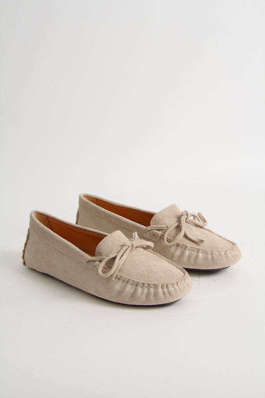 Rosalie Mockasiner i Beige Mocka