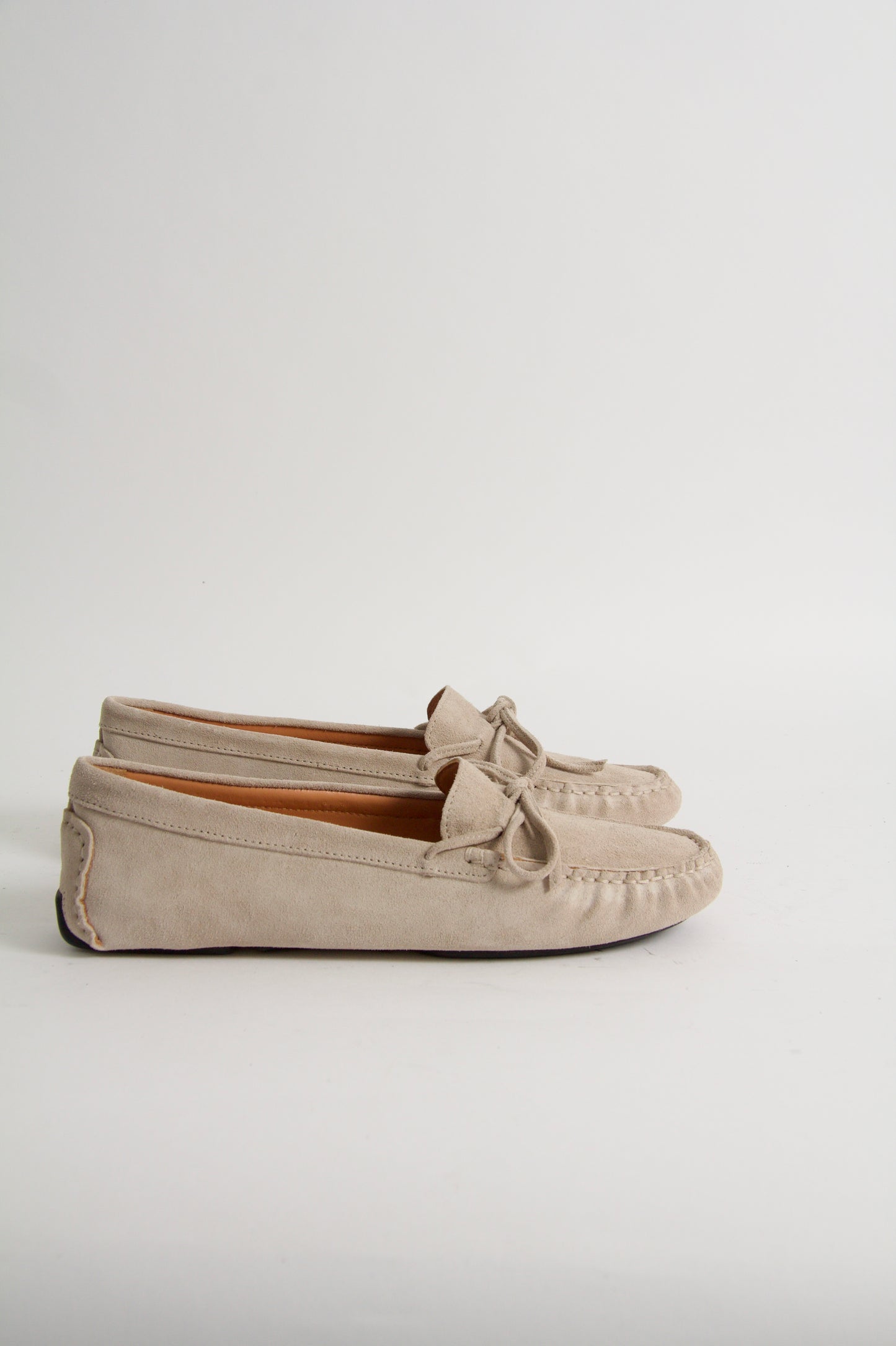 Rosalie Beige Suede Moccasin