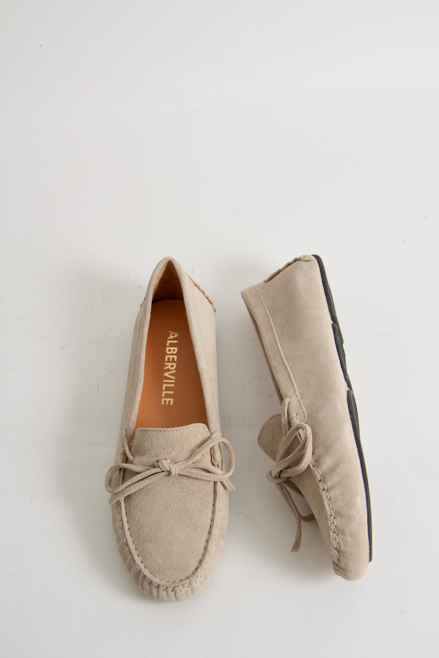 Rosalie Beige Suede Moccasin