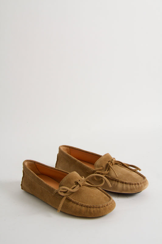 Rosalie Cognac Suede Moccasin