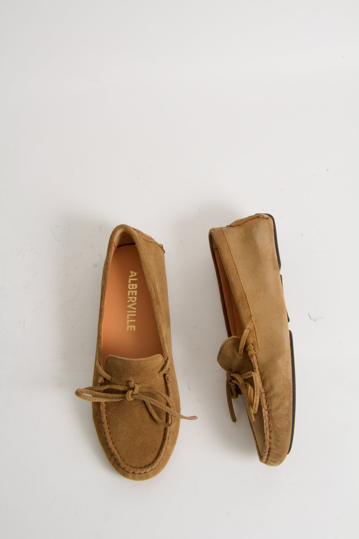 Rosalie Cognac Suede Moccasin