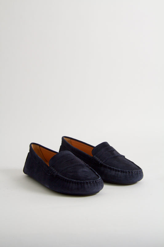 Rosemary Navy Suede Moccasin