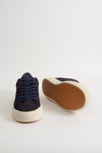 Wille Sneakers Marinblå Mocka