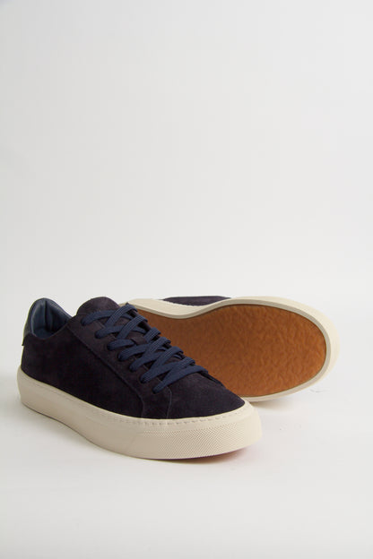 Wille Sneakers Marinblå Mocka