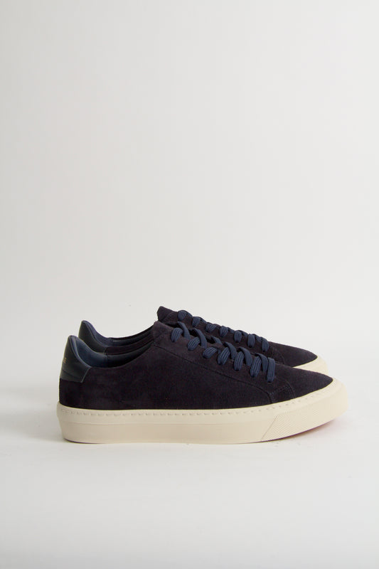 Wille Men's Navy Suede Sneakers
