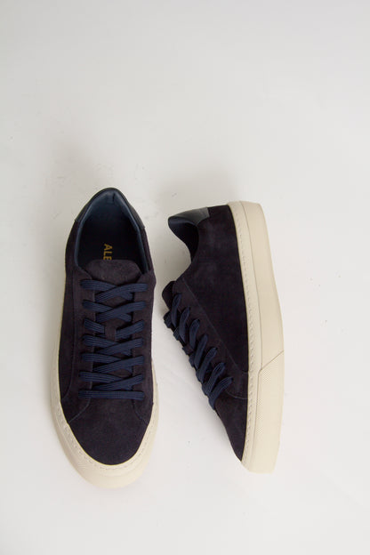 Wille Sneakers Marinblå Mocka