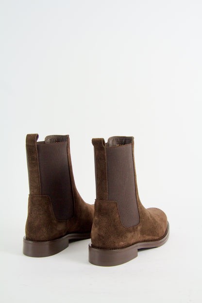 Winslow Chelsea Boots i Mörkbrun Mocka