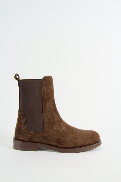 Winslow Chelsea Boots i Mörkbrun Mocka