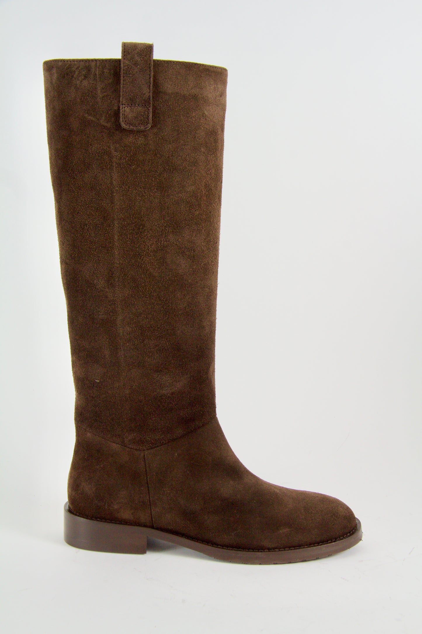 Williams Dark Brown Suede Knee-High Boots