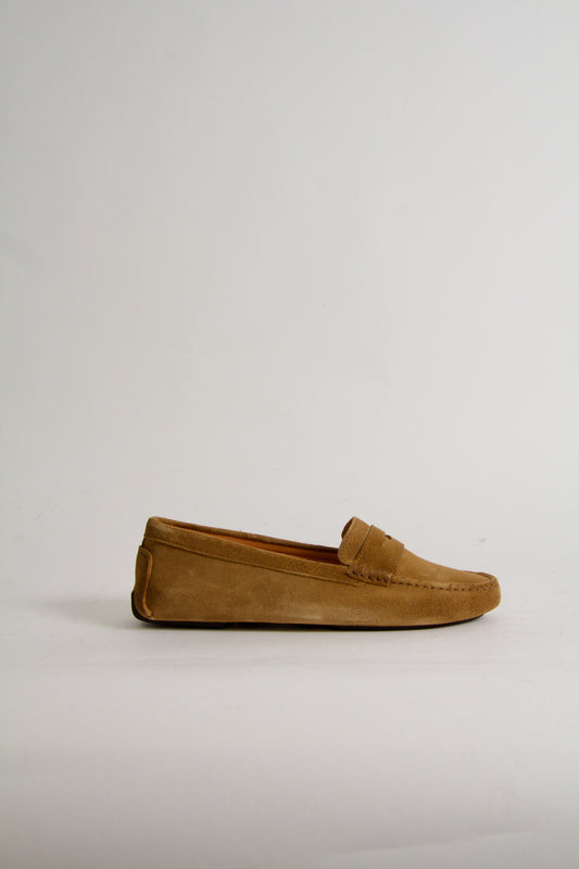 Rosemary Whisky Brown Suede Moccasin
