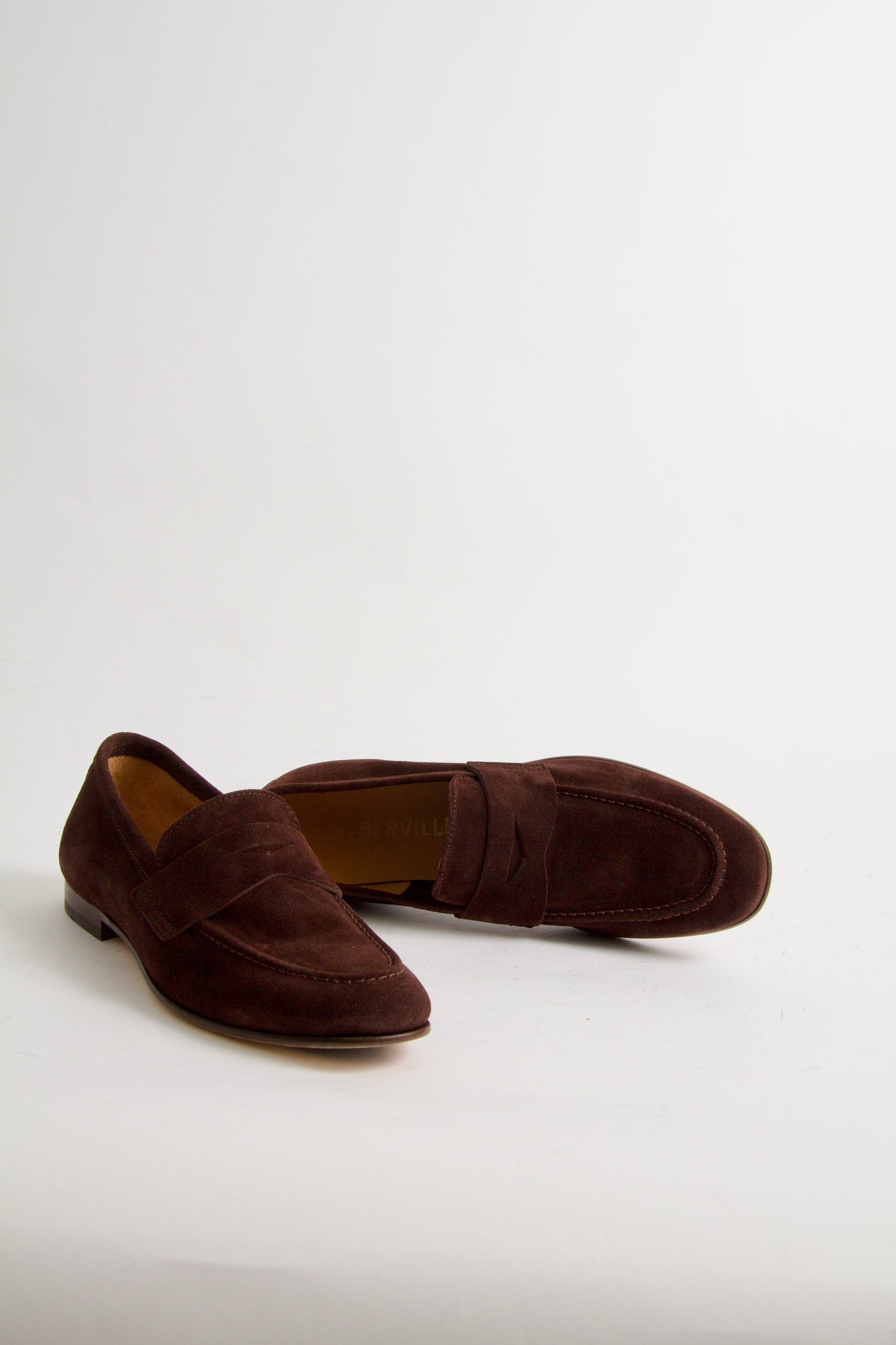 Yeliz Loafers i Mahogny Brun Mocka
