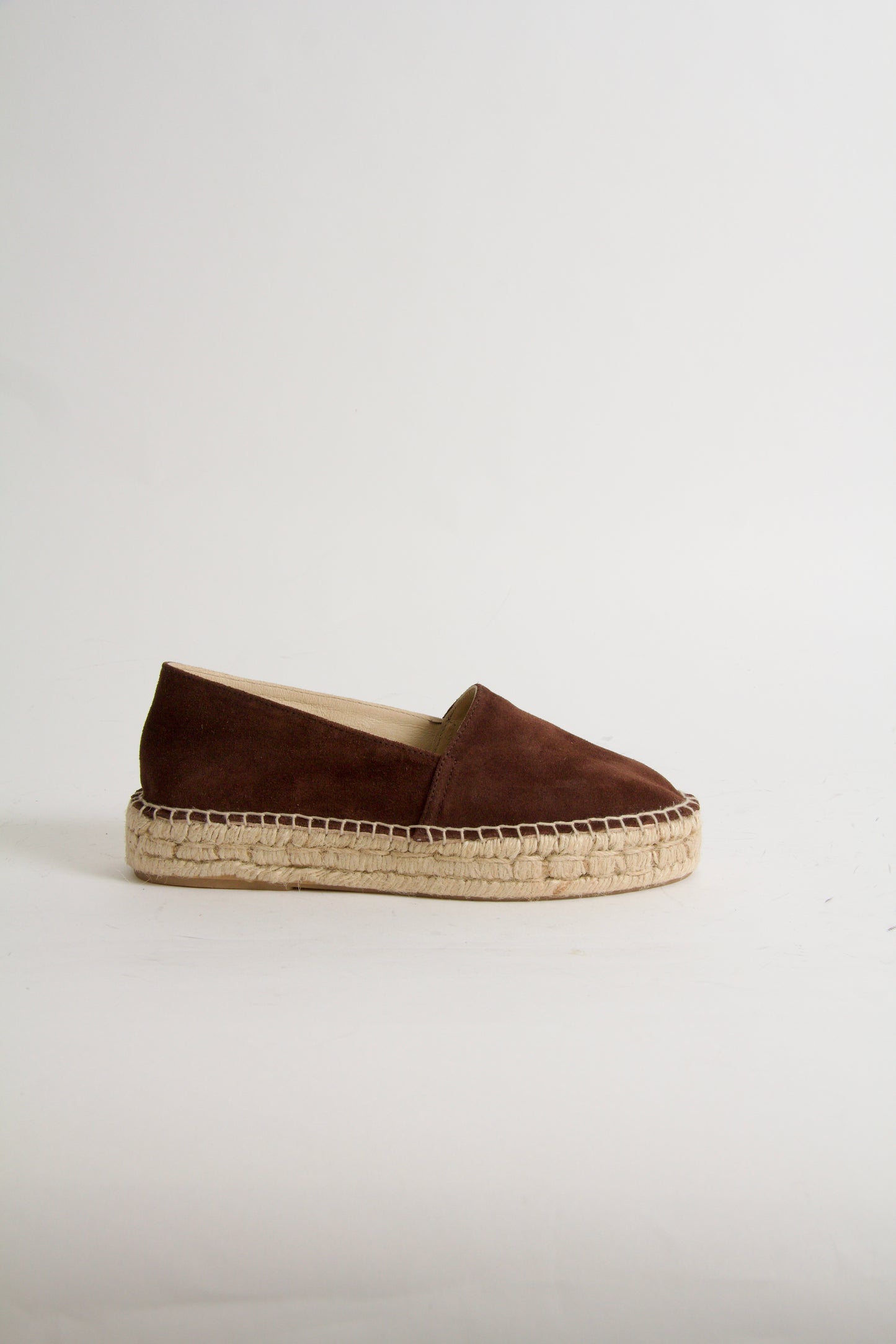 Vega Espadrillos i Mörkbrun Mocka