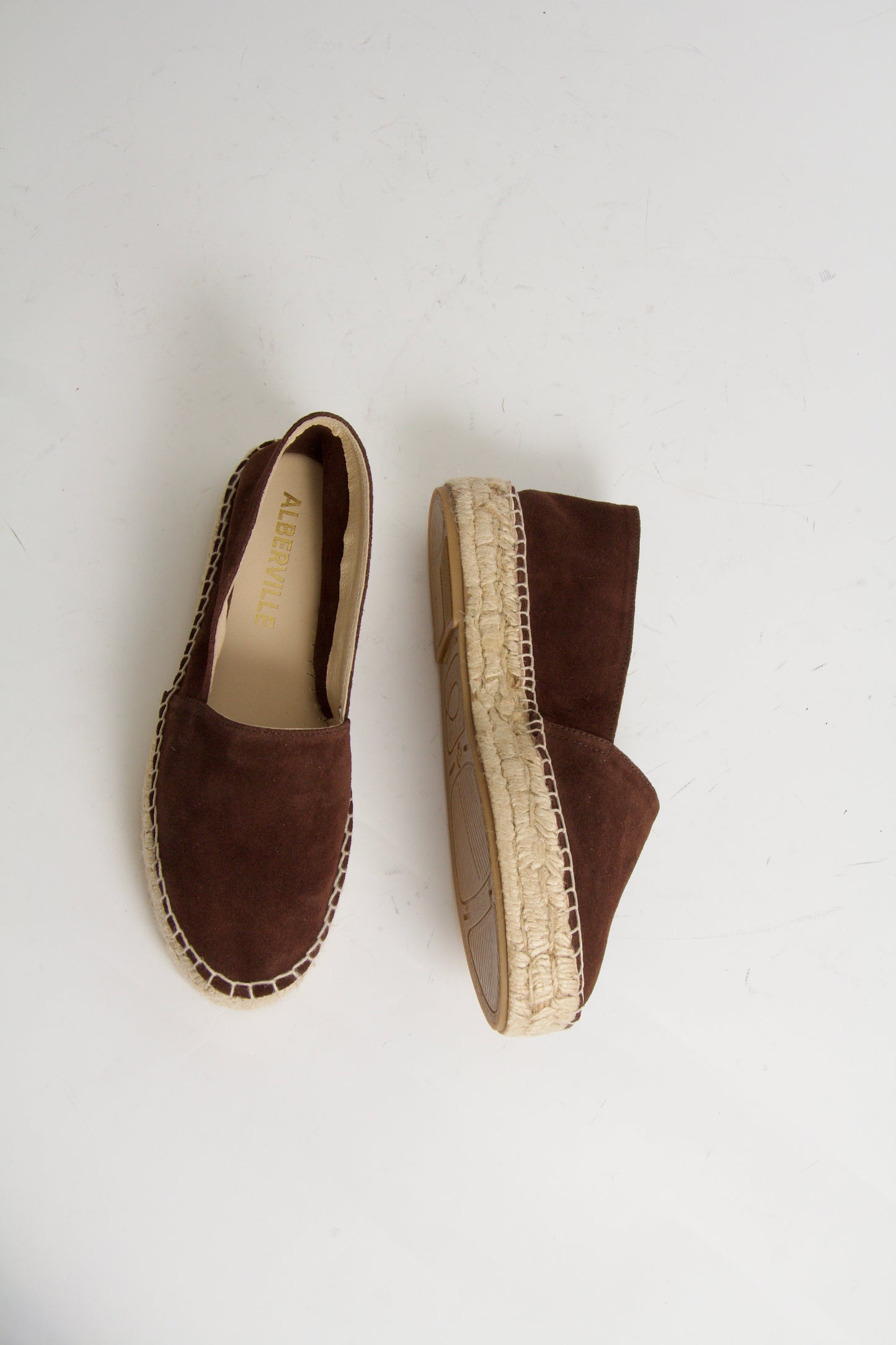 Vega Espadrillos i Mörkbrun Mocka