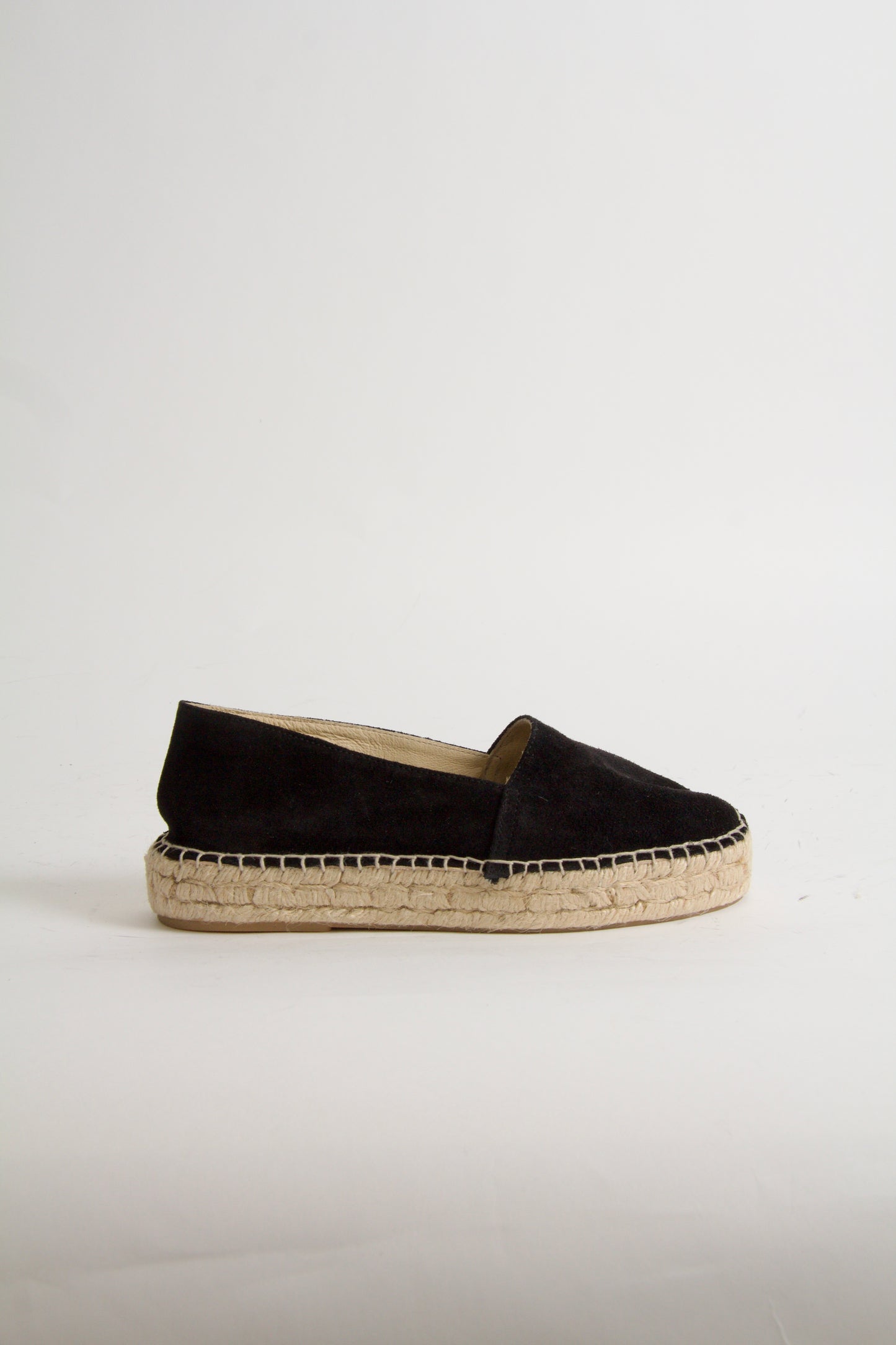Vega Espadrillos i Svart Mocka