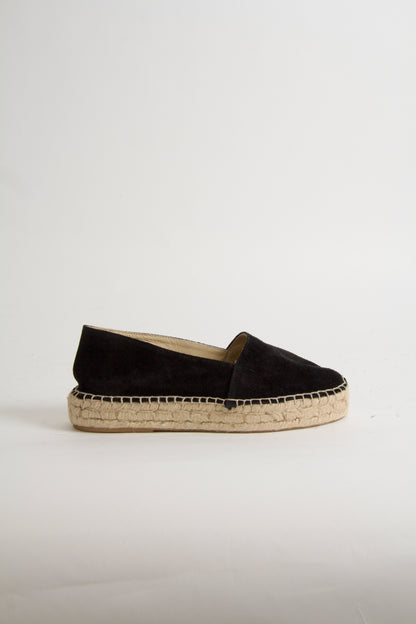 Vega Espadrillos i Svart Mocka
