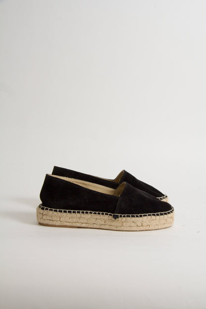 Vega Espadrillos i Svart Mocka