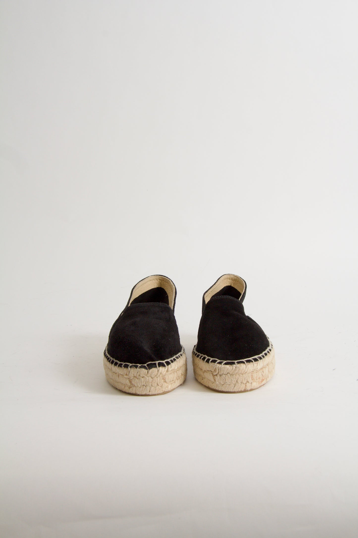 Vega Espadrillos i Svart Mocka