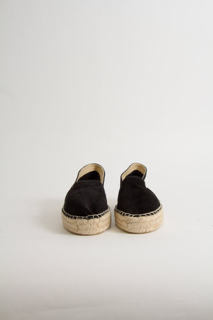 Vega Espadrillos i Svart Mocka