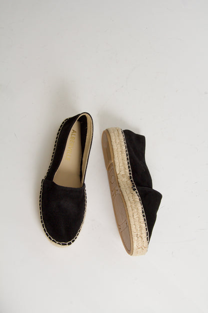 Vega Espadrillos i Svart Mocka
