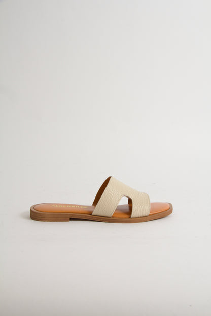 Yvon Sandaler i Off-white Läder