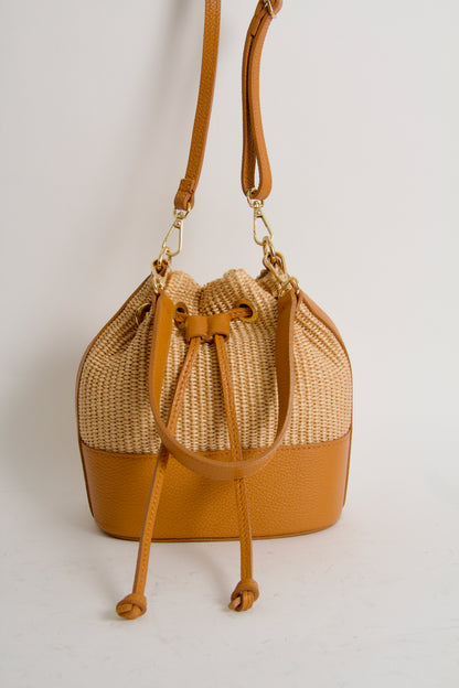 Sac Bag Natur + Cuoio Handväska