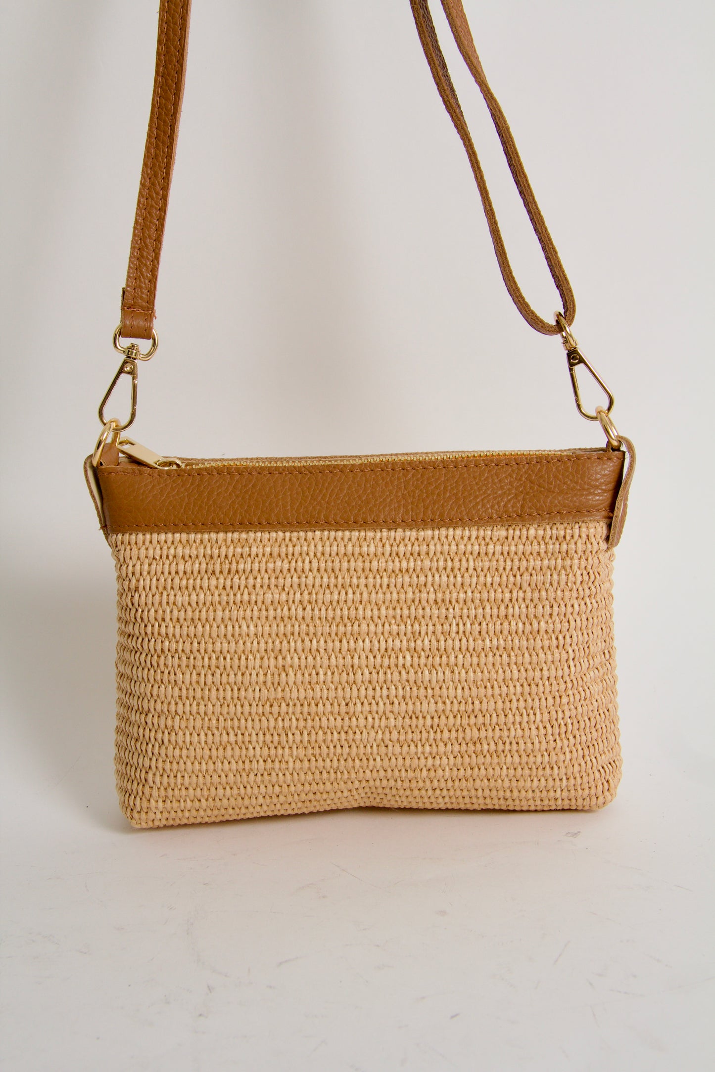 Mini Bag Natur + Cuoio Handväska