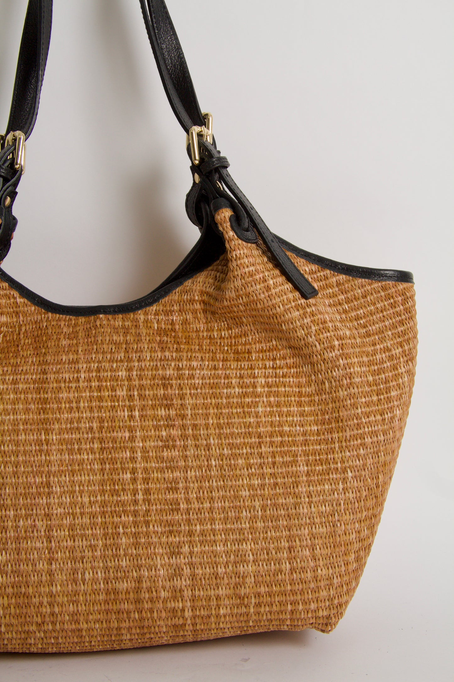 Carlotta Tote Bag Natur + Black Shopper väska