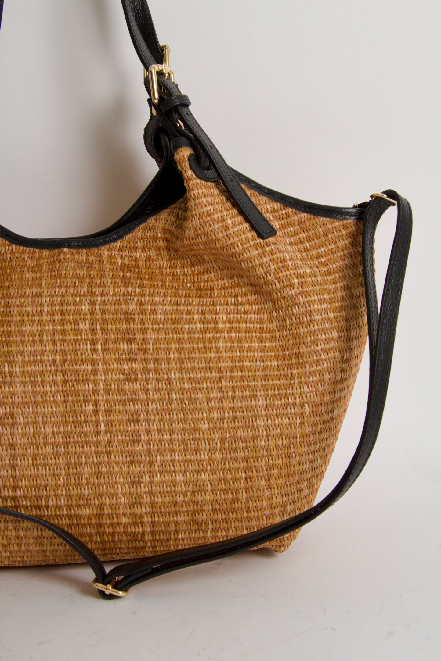 Carlotta Tote Bag Natur + Black Shopper väska