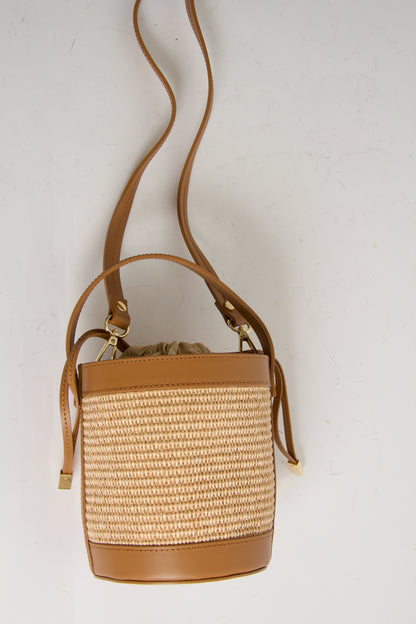 Coco Sac Raffia Natural Cuoio