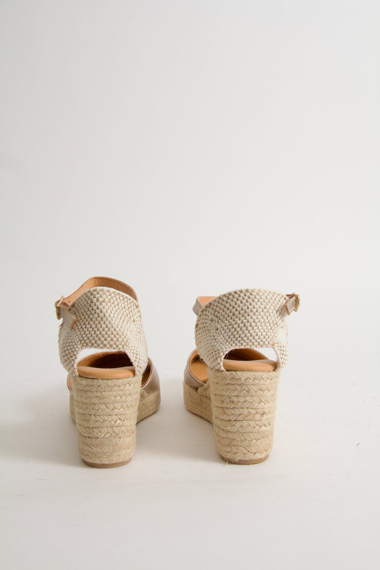 Victoria Gold Wedge Espadrilles