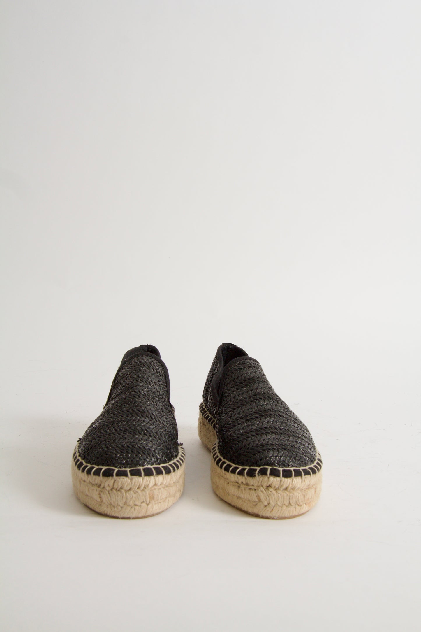 Vida Espadrillos i Svart Bast