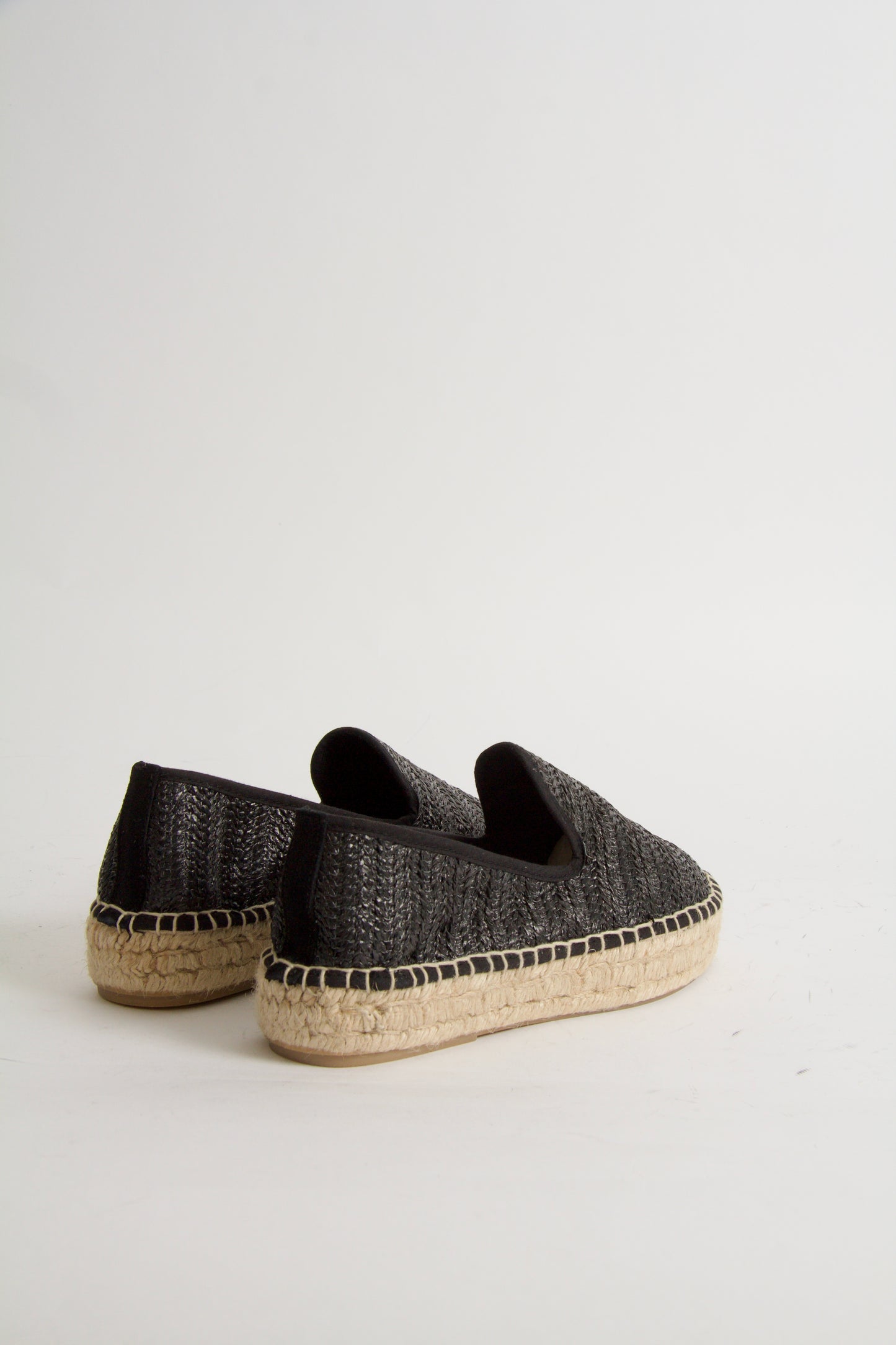 Vida Espadrillos i Svart Bast