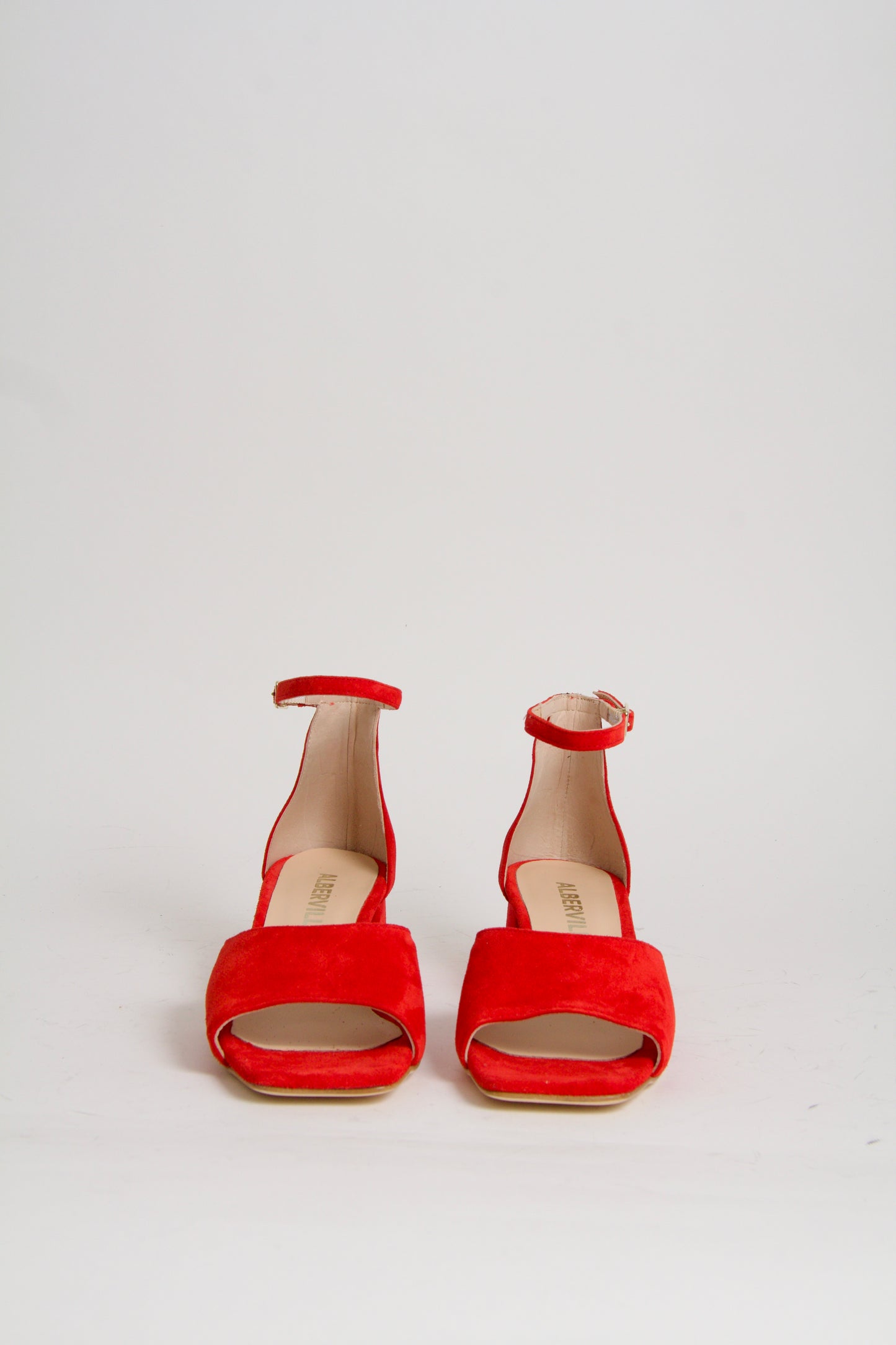 Rosa Red Suede Sandals