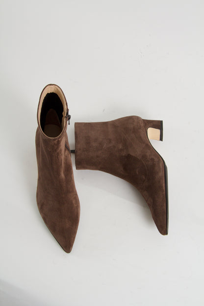 Zabina Chocolate Suede Boots