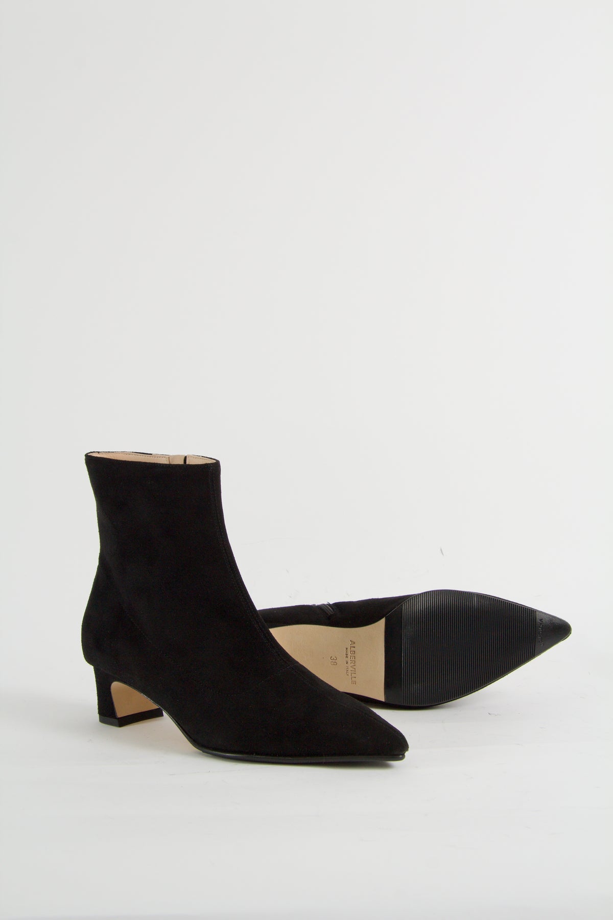 Zabina Black Suede Boots