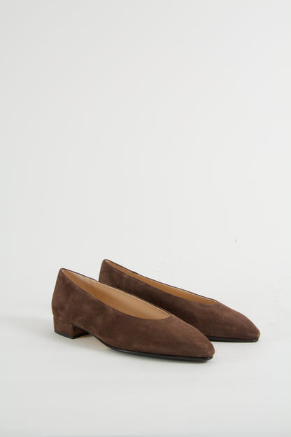 Zia Chocolate Flat Pumps