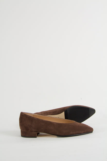 Zia Chocolate Flat Pumps